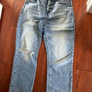 LOFT Women's Light Blue Straight Leg Jeans